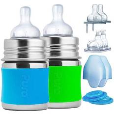 Acier Inoxydable Coffrets cadeau Pura Kiki Newborn Baby Bottle Gift Set