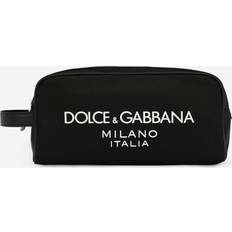 Women Toiletry Bags & Cosmetic Bags Dolce & Gabbana Black Logo Toiletry Bag UNI