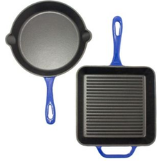Berghoff 2 Pc Enamel Cast Iron Blue Cookware Set