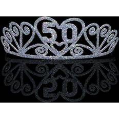 Grey Crowns & Tiaras Elope 50th Birthday Tiara Silver