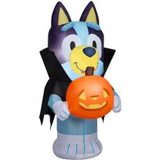 Bluey Gemmy Airblown Bluey in Vampire Costume Bluey ft Tall Blue