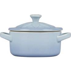 Mini Casseroles Le Creuset Coastal Blue Flower Petal with lid 0.06 gal 4.7 "