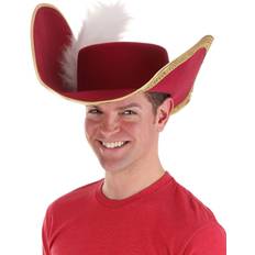 Film & TV Headgear Elope Premium Captain Hook Hat Red