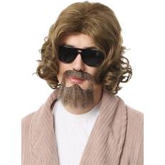 Big Lebowski Adult The Dude Wig and Beard Kit Movie Costumes