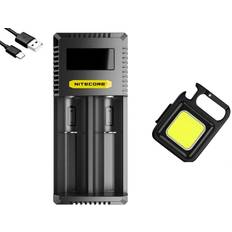 Lader til 26650 NiteCore Ci2 batterioplader 14500/18500/18650/26650 2 batterier