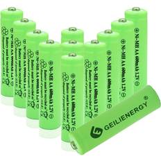 Solar rechargeable batteries Geilienergy nimh aa 600mah 1.2v rechargeable batteries for solar lights, gard