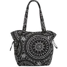 Vera Bradley Glenna Satchel - Black Bandana Medallion