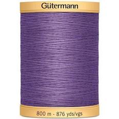 Yarn & Needlework Supplies Gutermann 876 YD naturlig bomull gänga enfärgat, druva