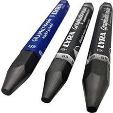 LYRA Graphite Pencils LYRA assorted degree graphite stick set water soluble and non soluble 2b