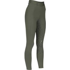 Shires Kids Albany Riding Tights - Green