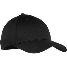 Cheap Caps Children's Clothing Port & Company Youth Six Panel Twill Cap-One Black