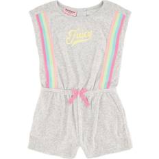 Polyester Playsuits Children's Clothing Juicy Couture Girl’s Heathered Rainbow Romper - Grey