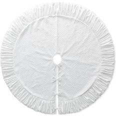 Christmas Tree Skirts GlitzHome D Oversized Deluxe White Velvet Ruffled Skirt Christmas Tree Skirt