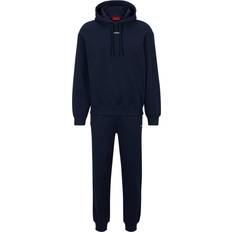 HUGO BOSS Two-Piece Relaxed-Fit Tracksuit With Contrast Logos - Dark Blue