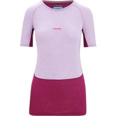 Wol T-shirts Icebreaker 125 Zoneknit Thermische Top - Purple Gaze/Go Berry