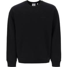 Burberry Herre Sweatere Burberry Bomulds Sweatshirt Med EKD Check - Sort