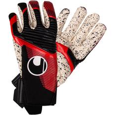 Fußball Uhlsport Powerline Supergrip Finger Surround Torwarthandschuhe schwarz