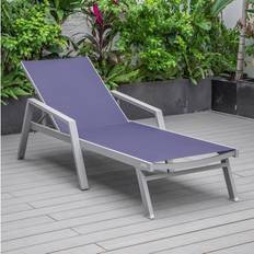 Metal Sun Beds Leisuremod Marlin Patio Chaise Lounge