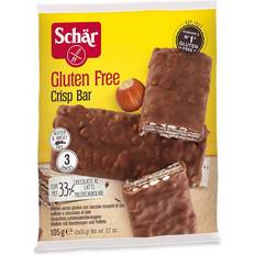 Best Dolci e Biscotti Schär Crisp Bar 3 Wafers Con Nocciole Ricoperti Di Riso Soffiato e Cioccolato Al Latte 3x35 g