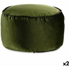 Poliéster Pufs Gift Decor Puff Terciopelo Verde 60 x 39 x 60 cm Puf