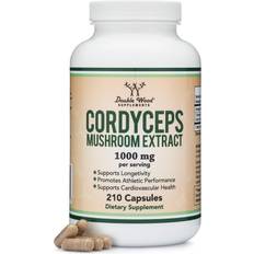 Double Wood Supplements Cordyceps Capsules Cordyceps Sinensis Mushroom Extract 210