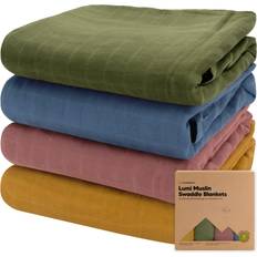 Keababies KeaBabies Lumi Muslin Swaddle Blankets in Corals Corals
