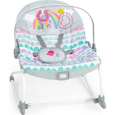 2-in-1 Baby Rocker & Stationary Seat  Rainbow