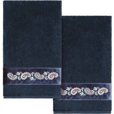 Linum Home Textiles Authentic Spa Mackenzie 2PC Bath Towel Blue (137.16x68.58cm)