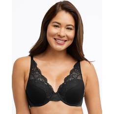 Bali Underwear Bali One Smooth You Underwire Full Coverage Bra-Df0084, C, Black Black