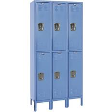 Blue Storage Cabinets Hallowell 2-Tier 6 Premium Locker