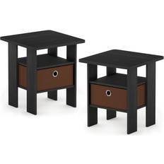 Furinno Andrey Bedside Table 39.4x39.4cm 2pcs