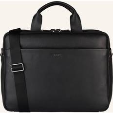 Leder - Schwarz Laptoptaschen Joop! Aktentasche Cardona Pandion BriefBag MHZ Black 12.4 Liter