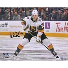 Sports Fan Products William Karlsson Vegas Golden Knights Autographed x White Jersey Skating Photograph