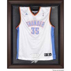 Oklahoma City Thunder Brown Framed Logo Jersey Display Case