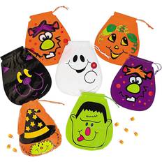 Halloween Gift Bags Fun Express Halloween drawstring goody bags, party supplies, 72 pieces