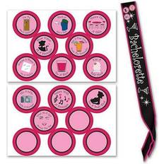 Beistle Bachelorette Sash & Stick On Badges