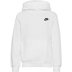 122/128 Hoodies Nike Older Kid's Club Fleece Pullover Hoodie - White/Black (FD3000-100)