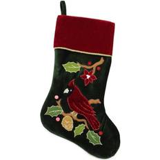 Red Stockings Northlight Velveteen Cardinal Stocking 20.5"