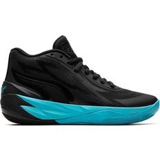 Shoes Puma Mens MB.02 Mens Basketball Shoes Black/Blue