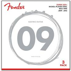 Fender guitar strings Fender 250L Super 250 Nickel-Plated Steel Electric Guitar Strings 3-Pack