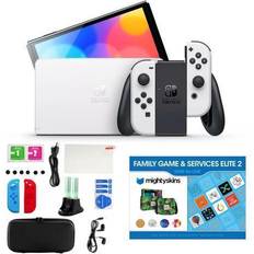 Game Consoles Nintendo Switch OLED in White with Accessory Kit and Voucher