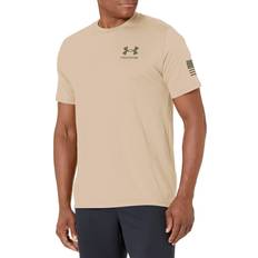 Tan t shirts Under Armour 1377651290sm freedom spine mens tan t-shirt