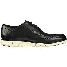 Cole Haan Zerogrand Wingtip - Black Closed Holes/White