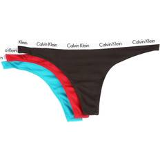 Underwear Calvin Klein Carousel 3-Pack Thong Silver Spring/Vanilla Ice/Iris Orchid Women's 16