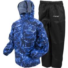 Men - XXL Rain Sets Frogg Toggs Standard Classic All-Sport Waterproof Rain Suit - Blue Marlin/Black