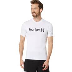 Rash guard t shirt Hurley One & Only Quickdry Rash Guard white