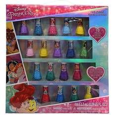 Prinsessor Stylistleksaker 18 Pack Disney Princess Nail Polish Set Blue/Pink/Green One-Size