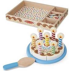 Ducks Role Playing Toys Melissa & Doug Wooden Pretend Play Birthday Party Cake Set