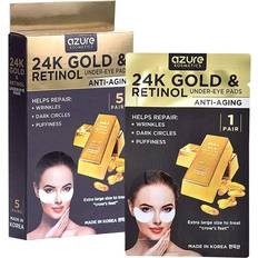 Skincare Azure 24K Gold & Retinol Anti-Aging Under Eye Luxury Patches Mask