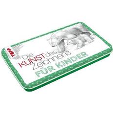 Die Kunst des Zeichnens für Kinder Zeichenmaterial mit Metalldose